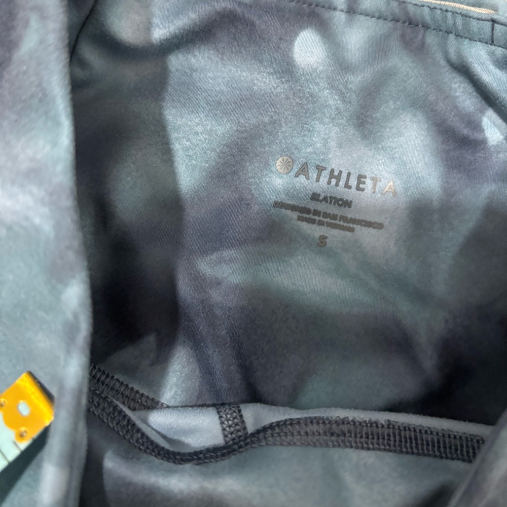 Athleta Elation Printed 7/8 Tight in Serene Riviera Blue, Size S - Picture 6 of 8